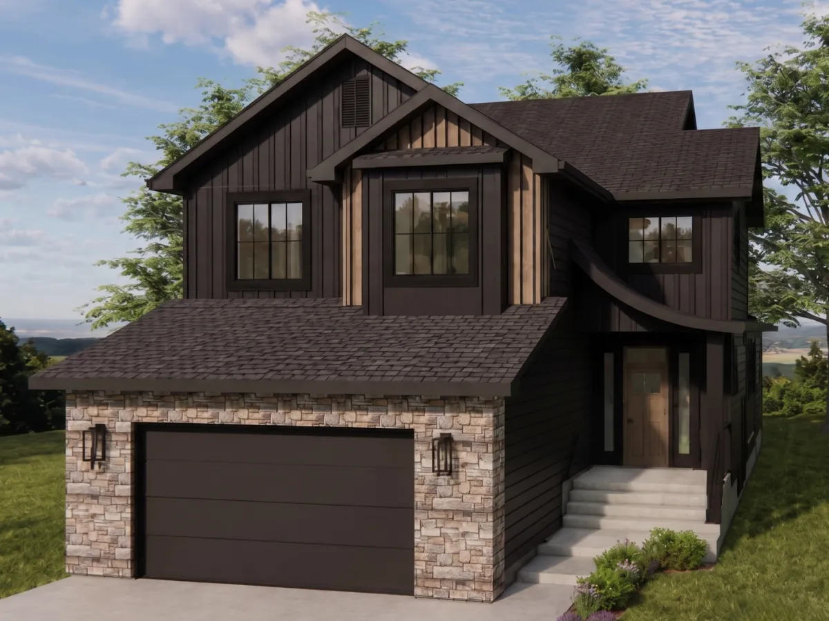 Faith home exterior as shown by HRD Homes